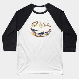 Three Waterfowl with Two Birds Perched in Citrus Trees (1575–1580) Baseball T-Shirt